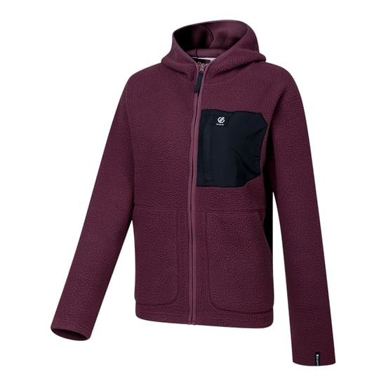 Dare 2B - "Firn" Fleece für Damen, mit Kapuze, Teddyfleece (Huckleberry) - Image 4