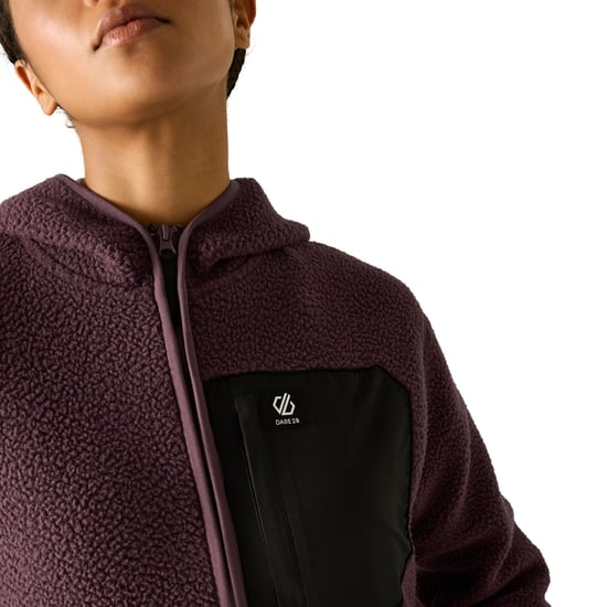 Dare 2B - "Firn" Fleece für Damen, mit Kapuze, Teddyfleece (Huckleberry) - Image 5