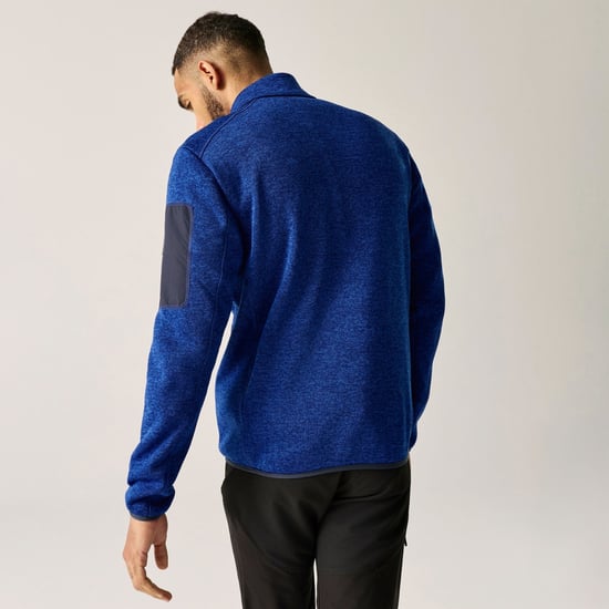 Regatta - "Newhill" Fleecejacke für Herren, Durchgehender Reißverschluss, meliert (Königsblau/Wilde Limette) - Image 6