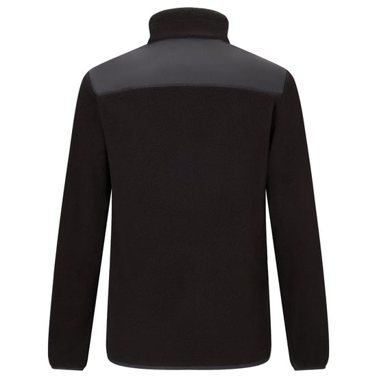Regatta - "Morran" Fleecejacke für Herren, Durchgehender Reißverschluss, Wasserbeständig (Schwarz/Gebrannte Henna) - Image 3