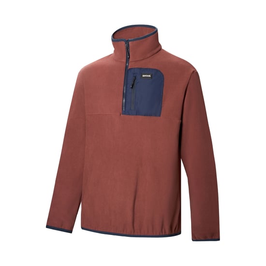 Regatta - "Frankie" Fleece-Oberteil für Herren, mit halbem Reißverschluss (dunkele Kirsche/Marine) - Image 3