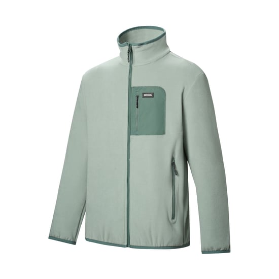 Regatta - "Frankie" Fleecejacke für Herren, Durchgehender Reißverschluss (Gletschergrün/Dunkelwaldgrün) - Image 4
