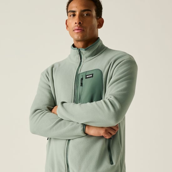 Regatta - "Frankie" Fleecejacke für Herren, Durchgehender Reißverschluss (Gletschergrün/Dunkelwaldgrün) - Image 5