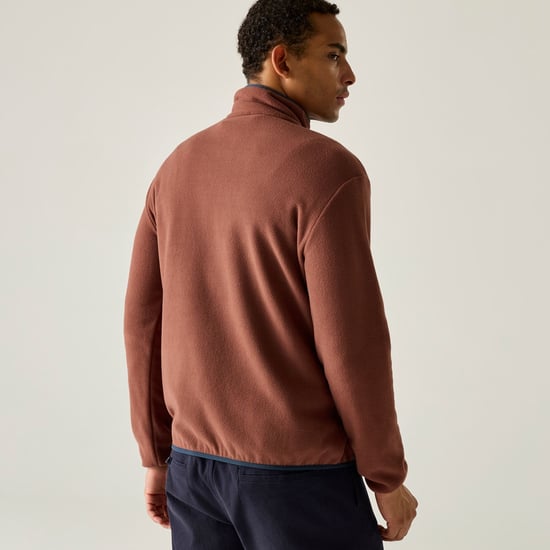 Regatta - "Frankie" Fleece-Oberteil für Herren, mit halbem Reißverschluss (dunkele Kirsche/Marine) - Image 5