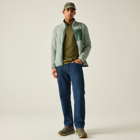 Regatta - "Frankie" Fleecejacke für Herren, Durchgehender Reißverschluss (Gletschergrün/Dunkelwaldgrün) - Image 6