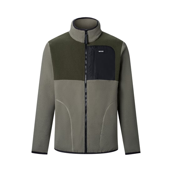 Regatta - "Frankie" Fleecejacke für Herren, Teddyfleece (Smokey Olive/Dunkel-Khaki) - Image 2