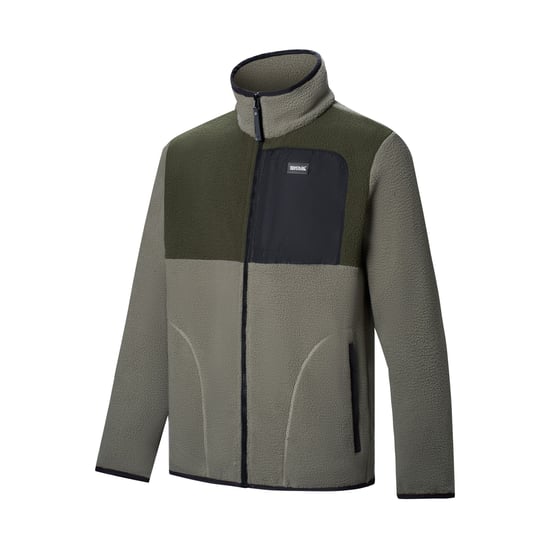 Regatta - "Frankie" Fleecejacke für Herren, Teddyfleece (Smokey Olive/Dunkel-Khaki) - Image 4