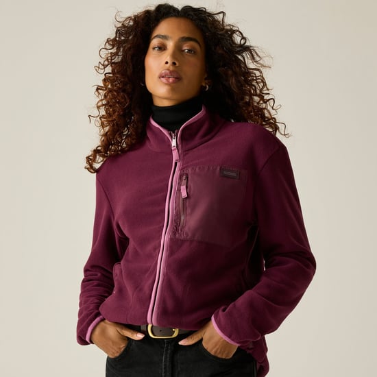 Regatta - "Frankie" Fleece für Damen, Durchgehender Reißverschluss (Feige/Veilchen) - Image 5