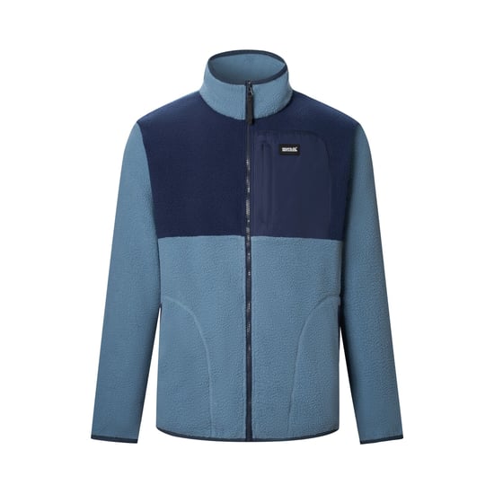Regatta - "Frankie" Fleecejacke für Herren, Teddyfleece (Grau/Marine) - Image 2