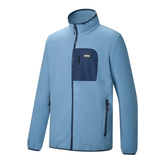 Regatta - "Frankie" Fleecejacke für Herren, Durchgehender Reißverschluss (Grau/Marine) - Image 4