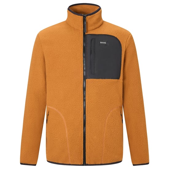 Regatta - "Frankie" Fleecejacke für Herren, Teddyfleece (Dunkle Haut Braun/Schwarz) - Image 2