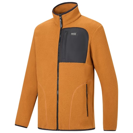 Regatta - "Frankie" Fleecejacke für Herren, Teddyfleece (Dunkle Haut Braun/Schwarz) - Image 4