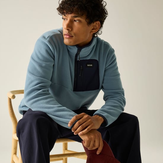 Regatta - "Frankie" Fleece-Oberteil für Herren, mit halbem Reißverschluss (Blau/Marine) - Image 4