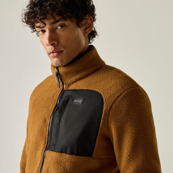 Regatta - "Frankie" Fleecejacke für Herren, Teddyfleece (Dunkle Haut Braun/Schwarz) - Image 6