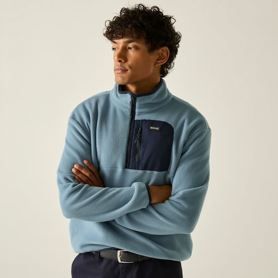 Regatta - "Frankie" Fleece-Oberteil für Herren, mit halbem Reißverschluss (Blau/Marine) - Image 6