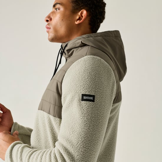 Regatta - "Frankie" Hybridjacke für Herren, Fleece, Teddyfleece (Abbeystone/Smokey Olive) - Image 3