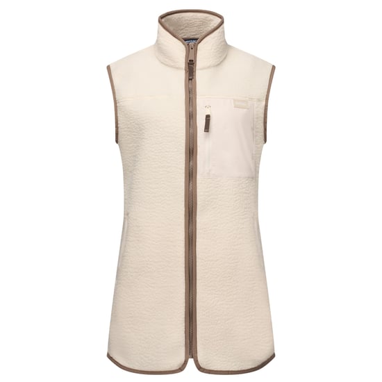 Regatta - Weste für Damen, Teddyfleece, Lang geschnitten (Helles Vanillegelb/Mokka) - Image 2