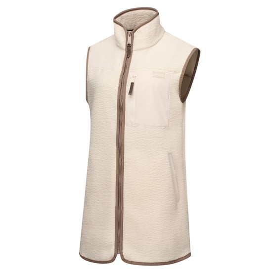 Regatta - Weste für Damen, Teddyfleece, Lang geschnitten (Helles Vanillegelb/Mokka) - Image 4