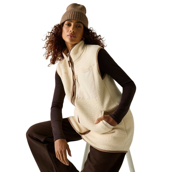 Regatta - Weste für Damen, Teddyfleece, Lang geschnitten (Helles Vanillegelb/Mokka) - Image 6