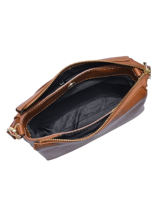 Luisa Vannini Braun Rindsledertasche - Image 4