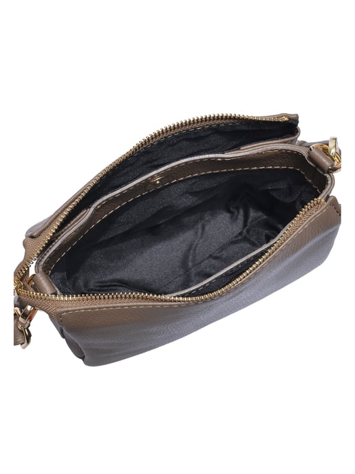Luisa Vannini Beige Rindsledertasche - Image 4