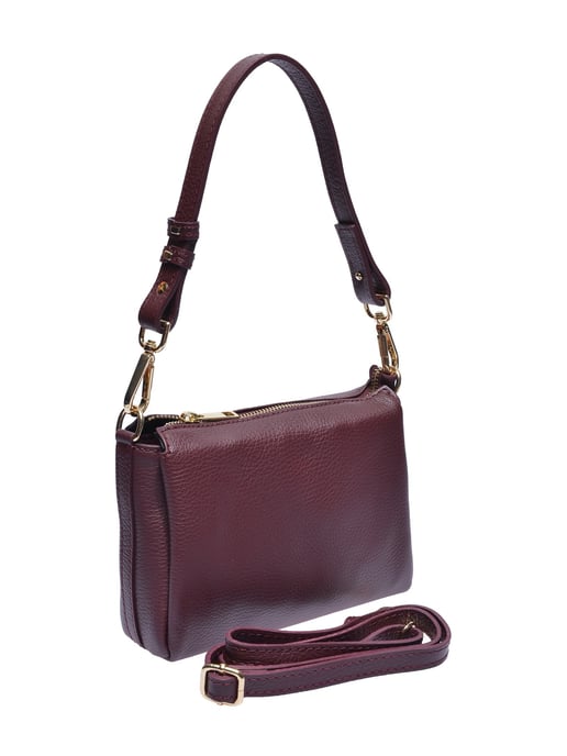 Luisa Vannini Burgund Rindsledertasche - Image 2