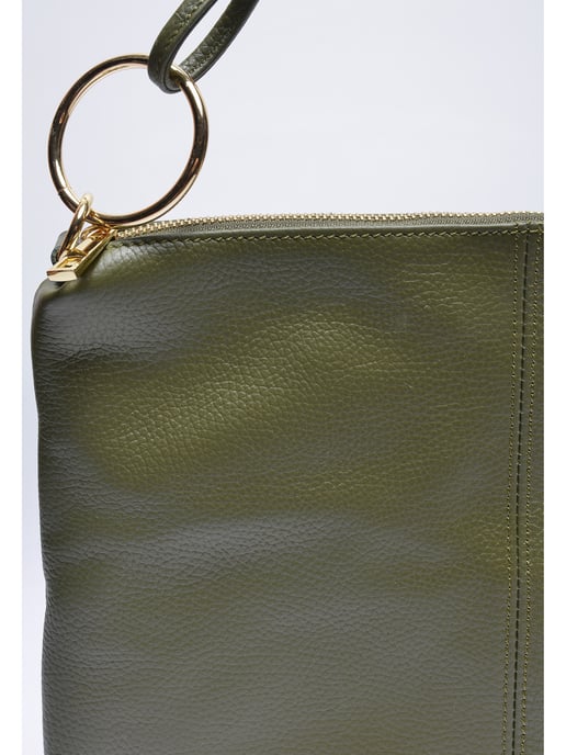 Luisa Vannini Khaki Rindsledertasche - Image 3