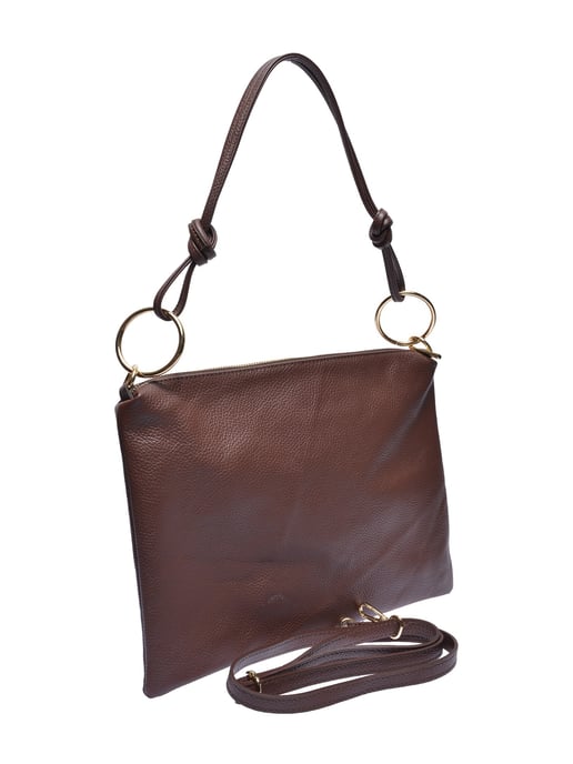 Luisa Vannini Kastanienbraun Rindsledertasche - Image 2