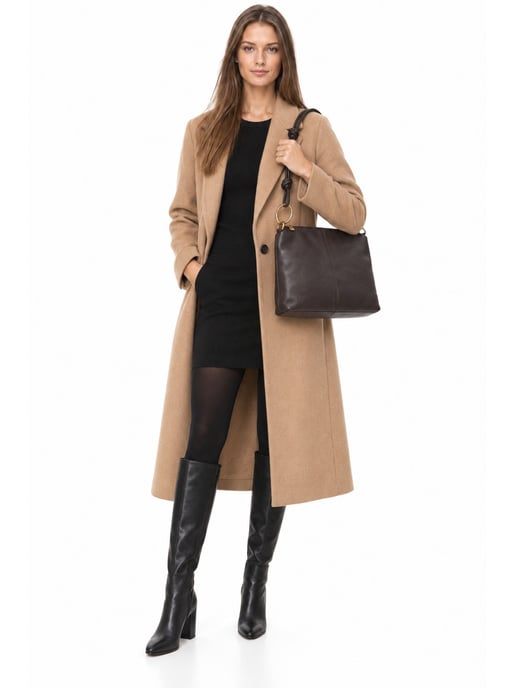 Luisa Vannini Kastanienbraun Rindsledertasche - Image 6