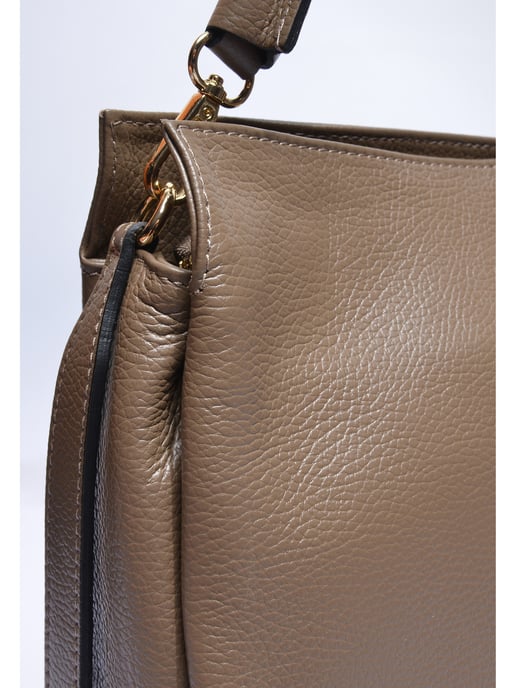 Luisa Vannini Beige Rindsledertasche - Image 3