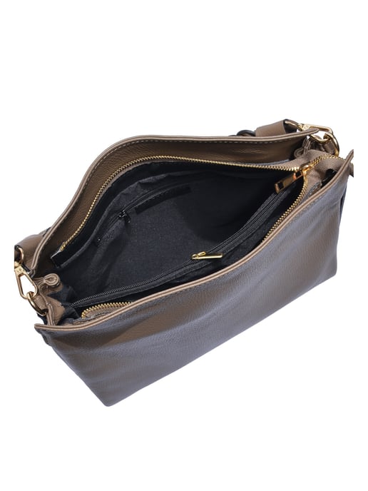 Luisa Vannini Beige Rindsledertasche - Image 4