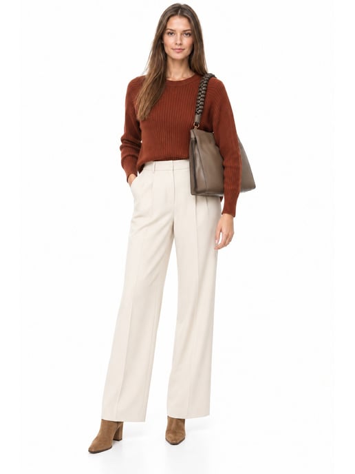 Luisa Vannini Beige Rindsledertasche - Image 6