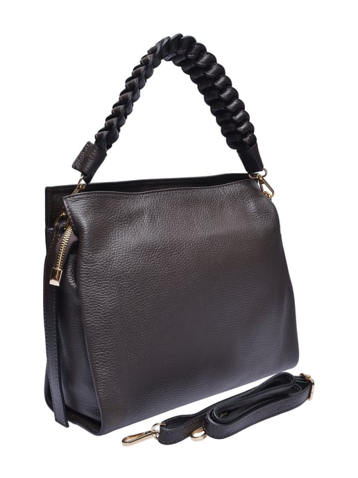 Luisa Vannini Kastanienbraun Rindsledertasche - Image 2