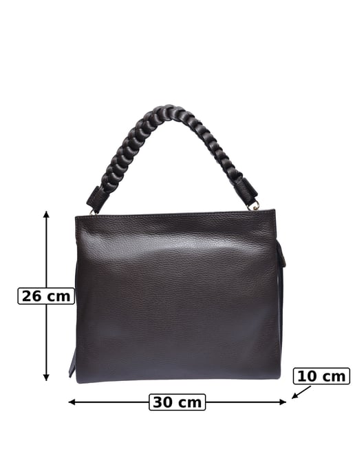 Luisa Vannini Kastanienbraun Rindsledertasche - Image 5