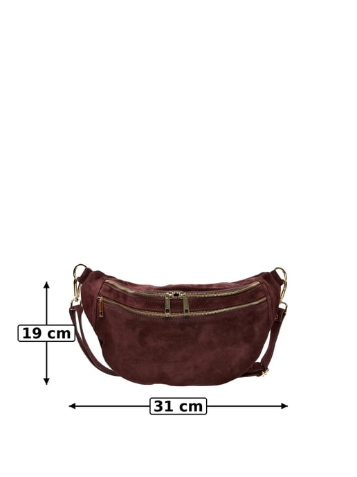 Luisa Vannini Burgund Rindsledertasche - Image 6
