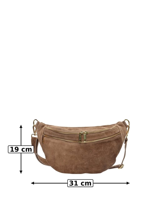 Luisa Vannini Beige Rindsledertasche - Image 6
