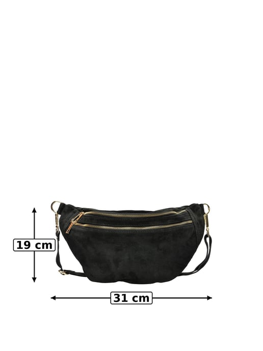 Luisa Vannini Schwarz Rindsledertasche - Image 6