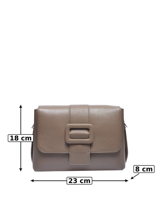 Luisa Vannini Beige Rindsledertasche - Image 5