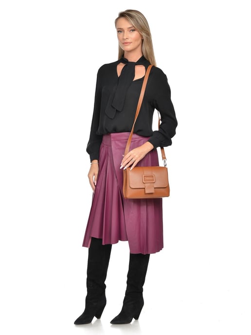 Luisa Vannini Braun Rindsledertasche - Image 5