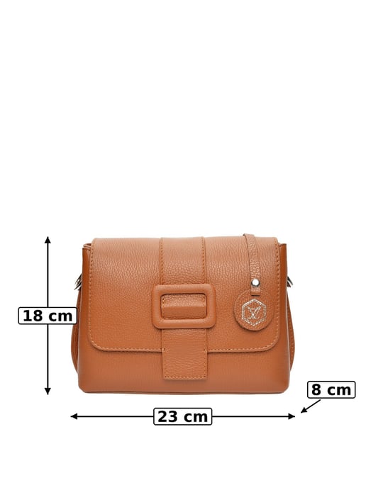Luisa Vannini Braun Rindsledertasche - Image 6