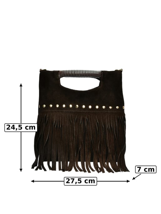 Luisa Vannini Kastanienbraun Rindsledertasche - Image 6