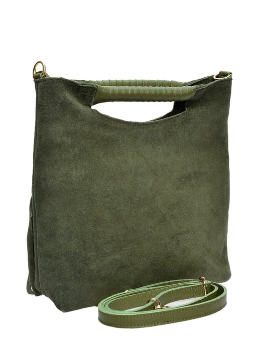Luisa Vannini Zweifarbig Rindsledertasche - Image 2