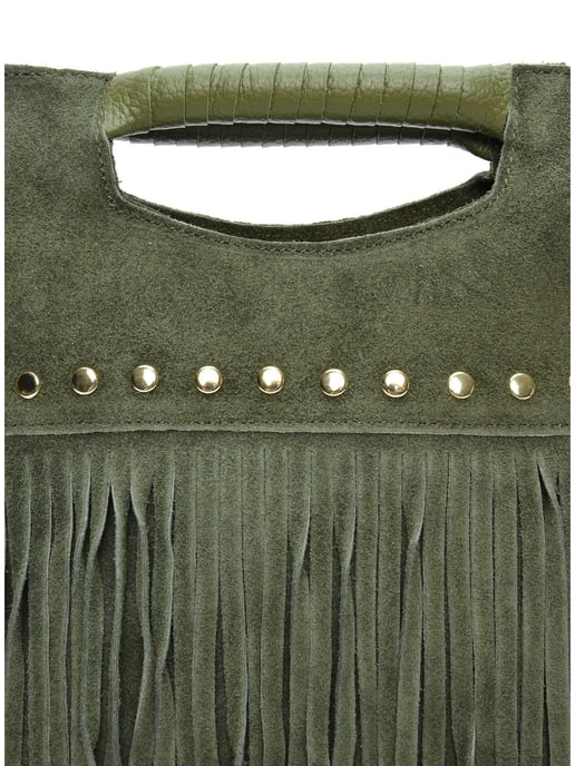 Luisa Vannini Zweifarbig Rindsledertasche - Image 3