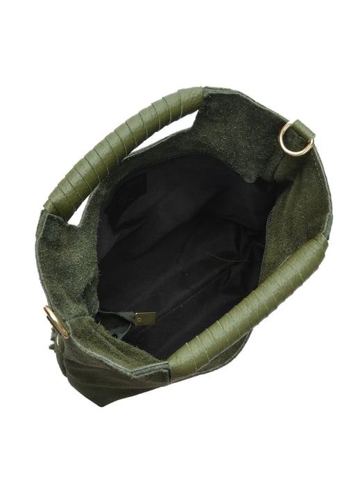 Luisa Vannini Zweifarbig Rindsledertasche - Image 4