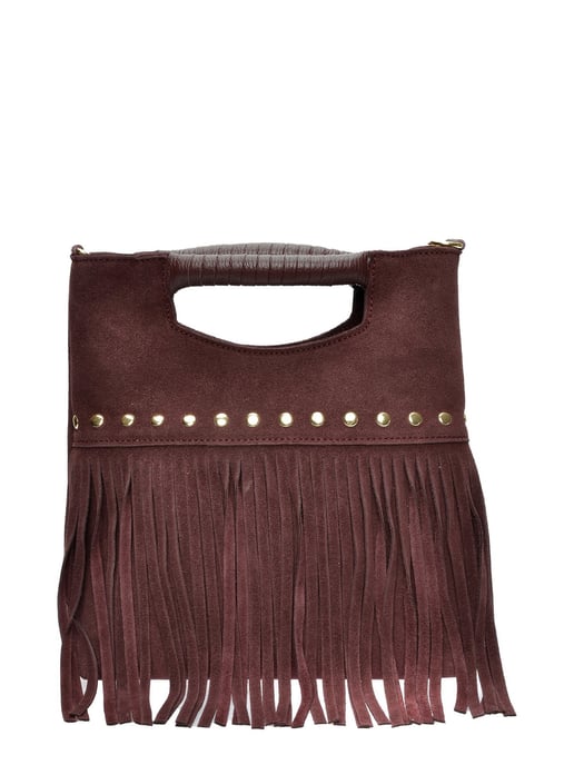 Luisa Vannini Burgund Rindsledertasche - Image 1
