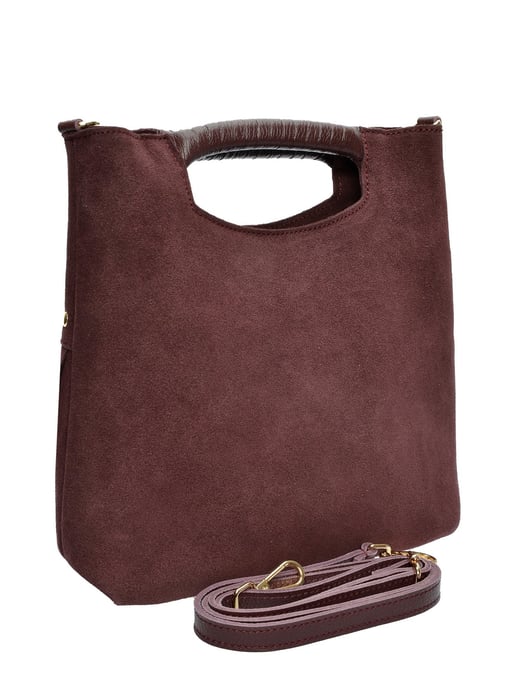 Luisa Vannini Burgund Rindsledertasche - Image 2