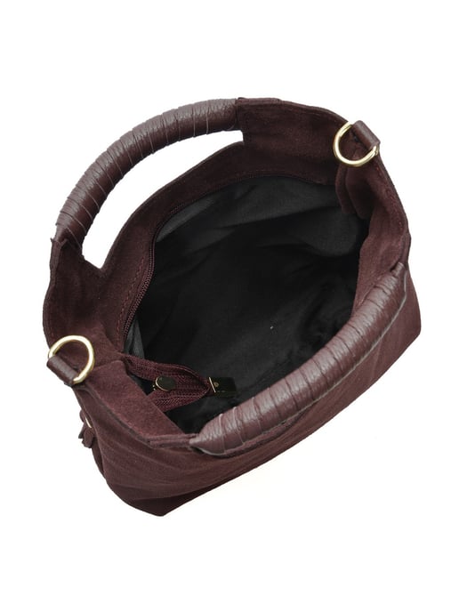 Luisa Vannini Burgund Rindsledertasche - Image 4