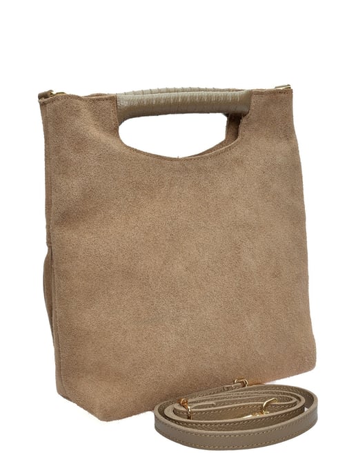Luisa Vannini Beige Rindsledertasche - Image 2