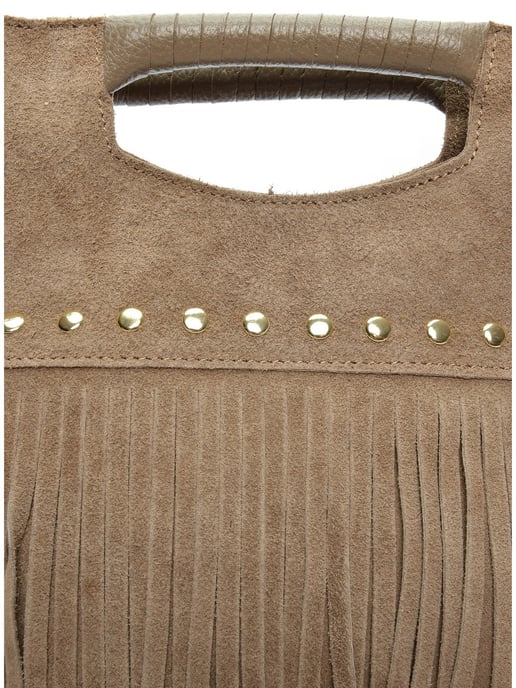 Luisa Vannini Beige Rindsledertasche - Image 3