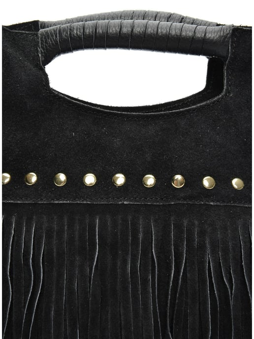 Luisa Vannini Schwarz Rindsledertasche - Image 3